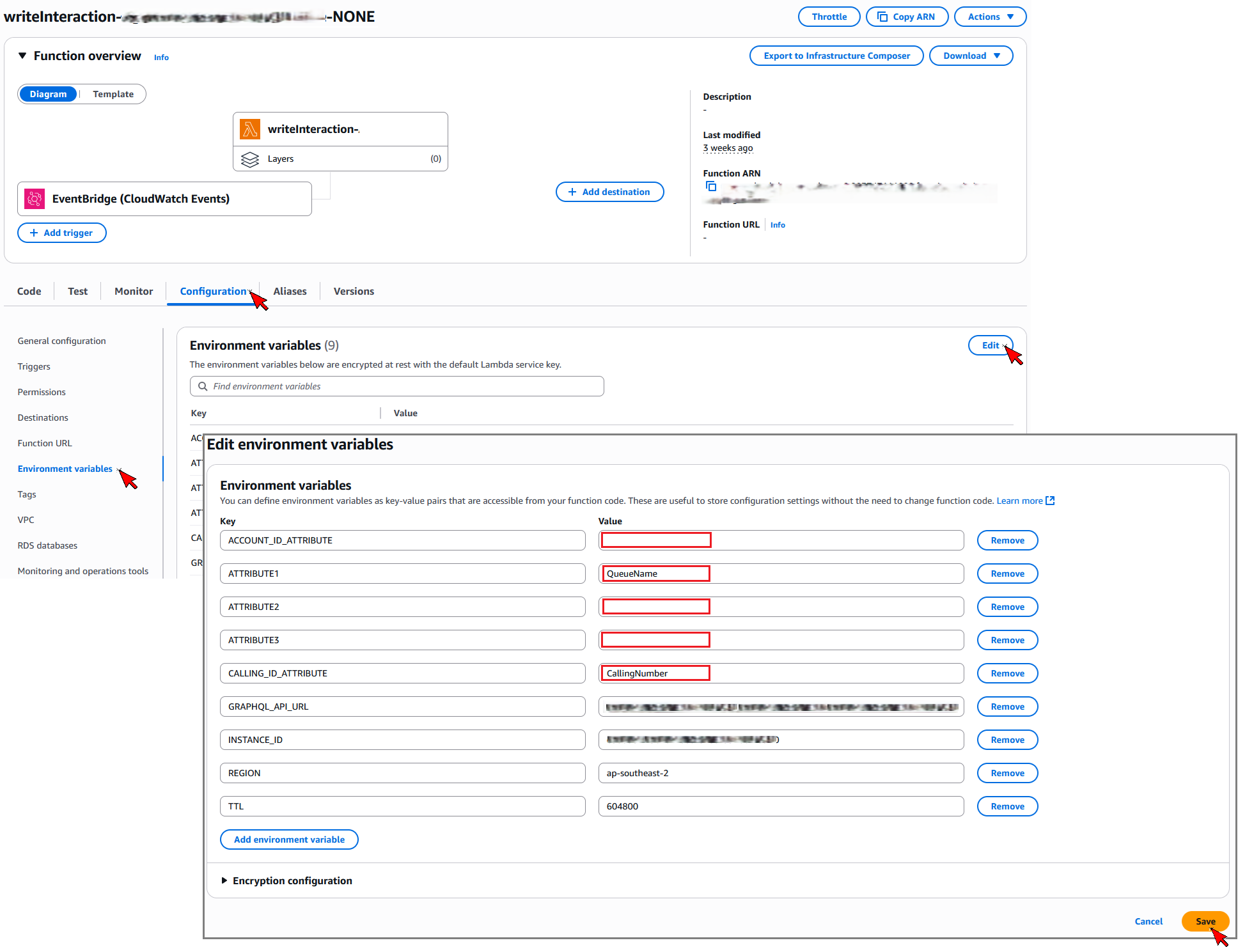 Lambda Console