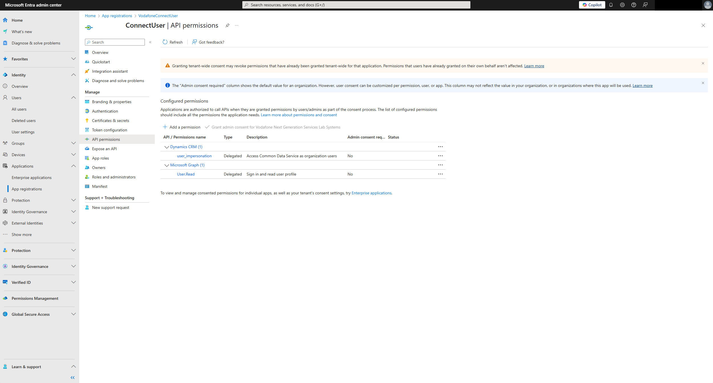 Microsoft Entra Admin Center