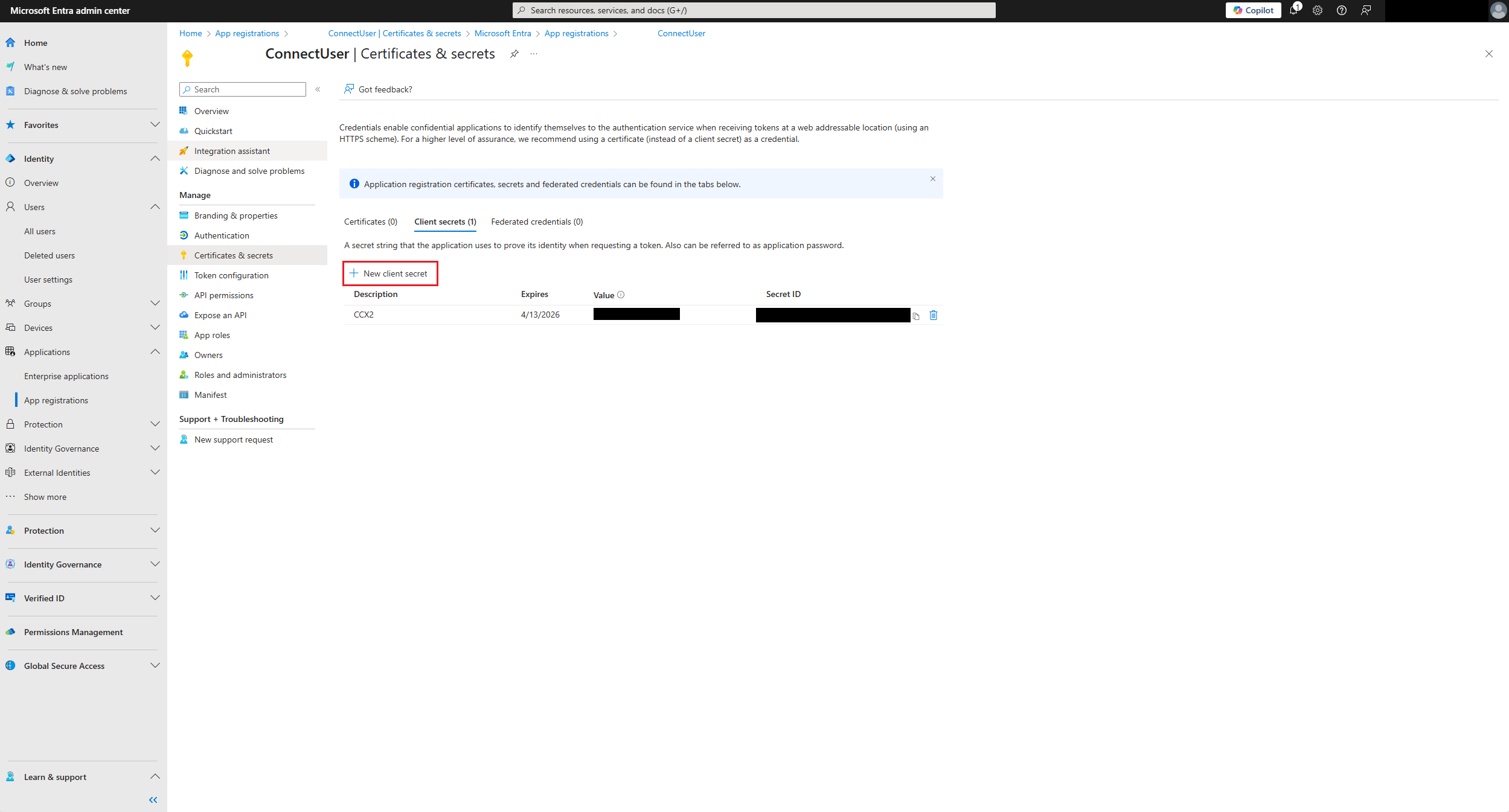 Microsoft Entra Admin Center